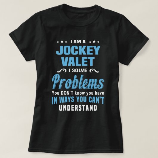 Jockey Valet T-shirt (Design voorkant)