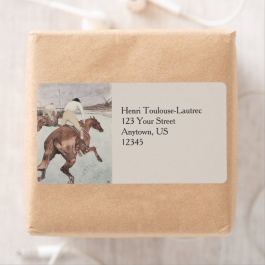 Jockey van Henri de Toulouse-Lautrec Etiket (Insitu)