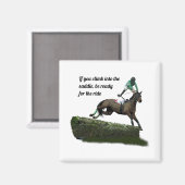 Jockey van Jumper Horse in Green Magnet (Voorkant / Achterkant)