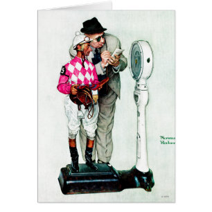 Jockey Weighing in by Norman Rockwell