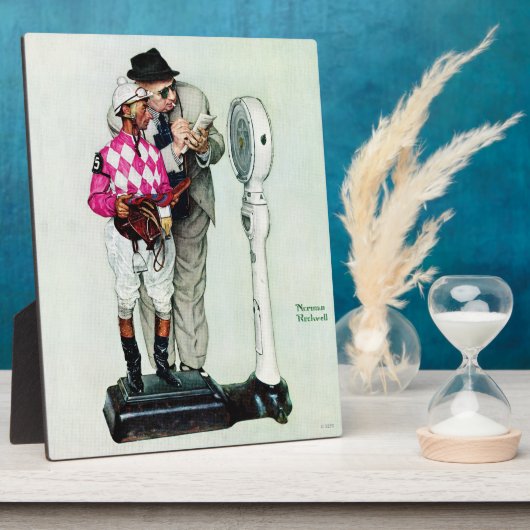 Jockey Weighing in by Norman Rockwell Fotoplaat (Zijkant)