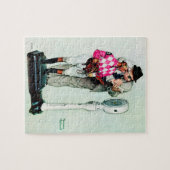 Jockey Weighing in by Norman Rockwell Legpuzzel (Horizontaal)