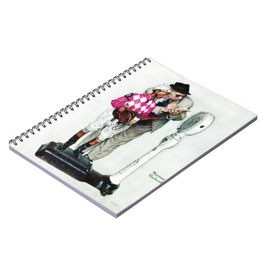 Jockey Weighing in by Norman Rockwell Notitieboek (Linkerzijde)