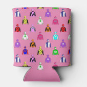 Jockey Zijde Roze Paardrijden Koelbox Blikjeskoeler (Achterkant)