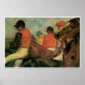 Jockeys, Edgar Degas Poster (Voorkant)