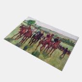 Jockeys en Race Horses, Edgar Degas Deurmat (Schuin)