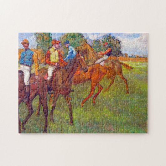 Jockeys en Race Horses, Edgar Degas Legpuzzel (Horizontaal)