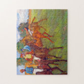 Jockeys en Race Horses, Edgar Degas Legpuzzel (Verticaal)