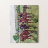 Jockeys en Race Horses, Edgar Degas Legpuzzel (Verticaal)