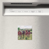Jockeys en Race Horses, Edgar Degas Magneet (Insitu (Vaatwasser))