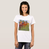 Jockeys en Race Horses, Edgar Degas T-shirt (Voorkant volledig)