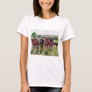 Jockeys en Race Horses, Edgar Degas T-shirt