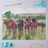 Jockeys en Race Horses, Edgar Degas Tissuepapier (Craft)
