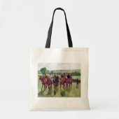 Jockeys en Race Horses, Edgar Degas Tote Bag (Voorkant)