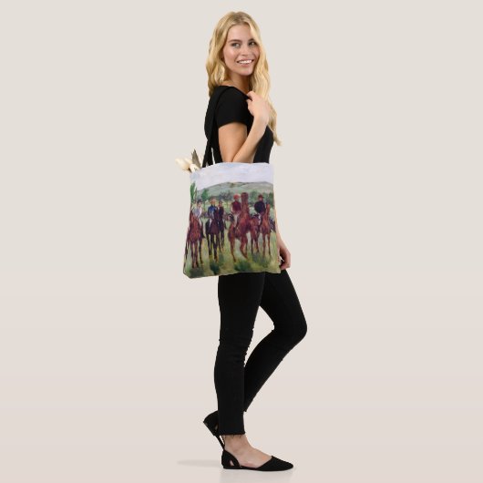 Jockeys en Race Horses, Edgar Degas Tote Bag (Op model)