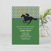 Jockey's pride Emerald Uitnodiging (Staand voorkant)