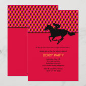 Jockey's pride-uitnodiging kaart (Voorkant / Achterkant)