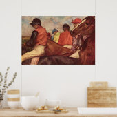 Jockeys van Edgar Degas, Kunst over paardenraces u Poster (Keuken)