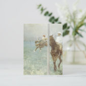 Jockeys voor de race door Edgar Degas Briefkaart (Staand voorkant)