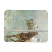 Jockeys voor de race door Edgar Degas Magneet (Horizontaal)