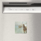 Jockeys voor de race door Edgar Degas Magneet (Insitu (Vaatwasser))