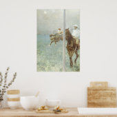 Jockeys voor de race door Edgar Degas Poster (Keuken)