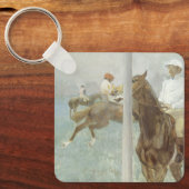 Jockeys voor de race door Edgar Degas Sleutelhanger (Voorkant)