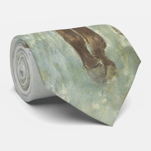 Jockeys voor de race door Edgar Degas Stropdas (Opgerold)