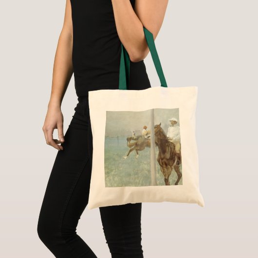 Jockeys voor de race door Edgar Degas Tote Bag (Voorkant (product))
