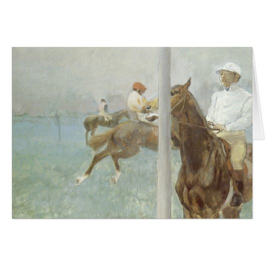 Jockeys voor de race van Edgar Degas (Voorkant Horizontaal)