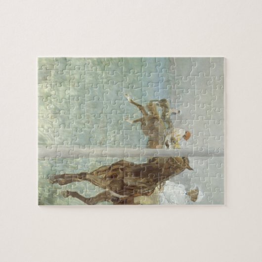 Jockeys voor de race van Edgar Degas Legpuzzel (Horizontaal)