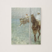 Jockeys voor de race van Edgar Degas Legpuzzel (Verticaal)