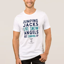 Jocks springen is als een sneeuwengel, maar dan op Tri-Blend shirt