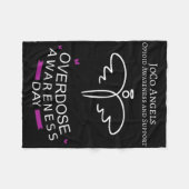Joco Angels Overdose Awareness Day Fleece Deken (Voorkant (Horizontaal))