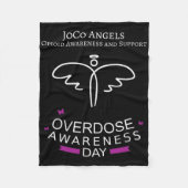 Joco Angels Overdose Awareness Day Fleece Deken (Voorkant)