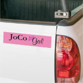 JoCo Gal op roze Bumpersticker (Op Truck)