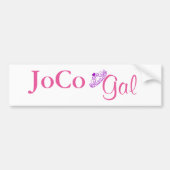 JoCo Gal op wit Bumpersticker (Voorkant)