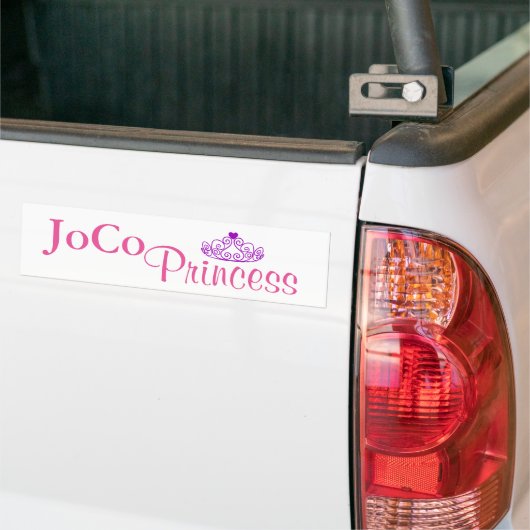 JoCo Princess on white Bumpersticker (Op Truck)