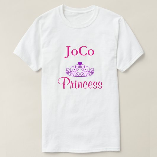 JoCo Princess Tiara T-shirt (Design voorkant)