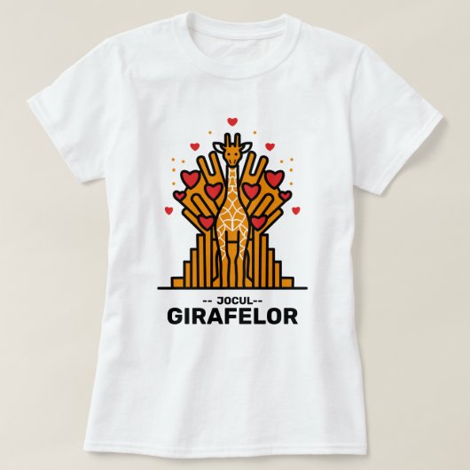 Jocul Girafelor T-shirt (Design voorkant)