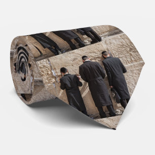 Joden die davenen bij de Kotel Stropdas