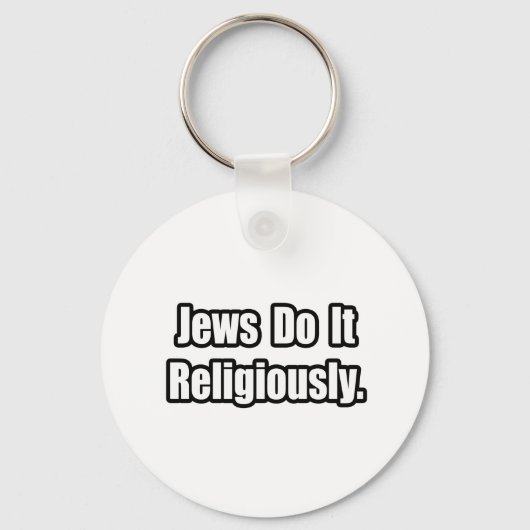 Joden doen het religieus sleutelhanger (Voorkant)