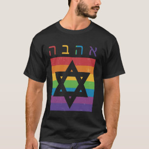 Joden Menora Hanukka Pesach Jodendom Religieus J T-shirt