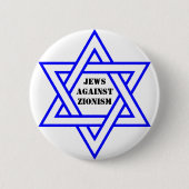 Joden tegen zionisme ronde button 5,7 cm (Voorkant)