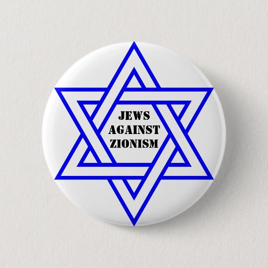 Joden tegen zionisme ronde button 5,7 cm (Voorkant)