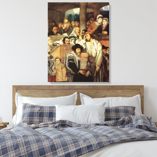 Joden van Maurycy Gottlieb - Circa 1878 Canvas Afdruk (Insitu (Slaapkamer))