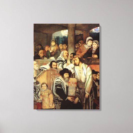 Joden van Maurycy Gottlieb - Circa 1878 Canvas Afdruk (Voorkant)