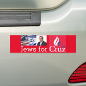 Joden voor de Cruz-Bumpersticker Bumpersticker (Op auto)