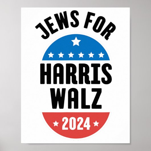 Joden voor Harris Wheimer 2024 Poster (Voorkant)