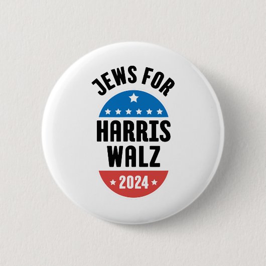 Joden voor Harris Wheimer 2024 Ronde Button 5,7 Cm (Voorkant)